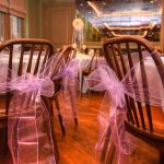 Lilac Organza sashes without covers